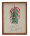 Wood Framed Wall Décor with Holly & Bow "Merry Christmas" | 1ct - Zurchers