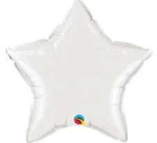 White Star Mylar Balloon 18" | 1ct - Zurchers