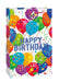 X Jumbo Gift Bag Bright Balloons Dots - Party Supplies