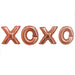 XOXO Rose Gold Mylar Balloon Banner 96" | 1 set - Zurchers