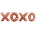 XOXO Rose Gold Air-Filled Mylar Balloon Banner 40" | 1 set