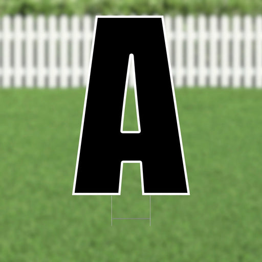 Yard Card Black Letter 21.5" | 1ct - Zurchers