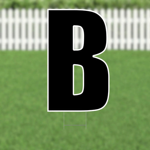 Yard Card Black Letter 21.5" | 1ct - Zurchers