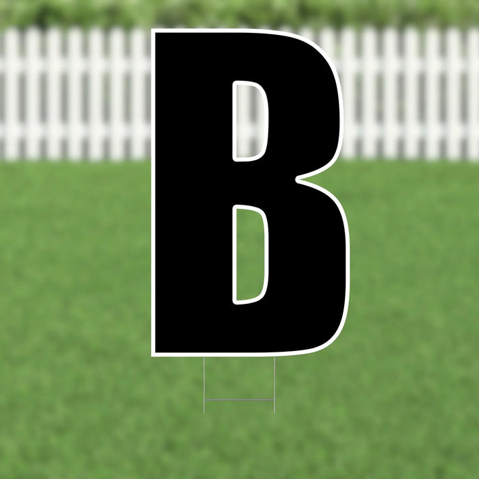 Yard Card Black Letter 21.5" | 1ct - Zurchers