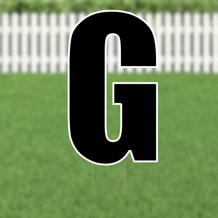 Yard Card Black Letter 21.5" | 1ct - Zurchers