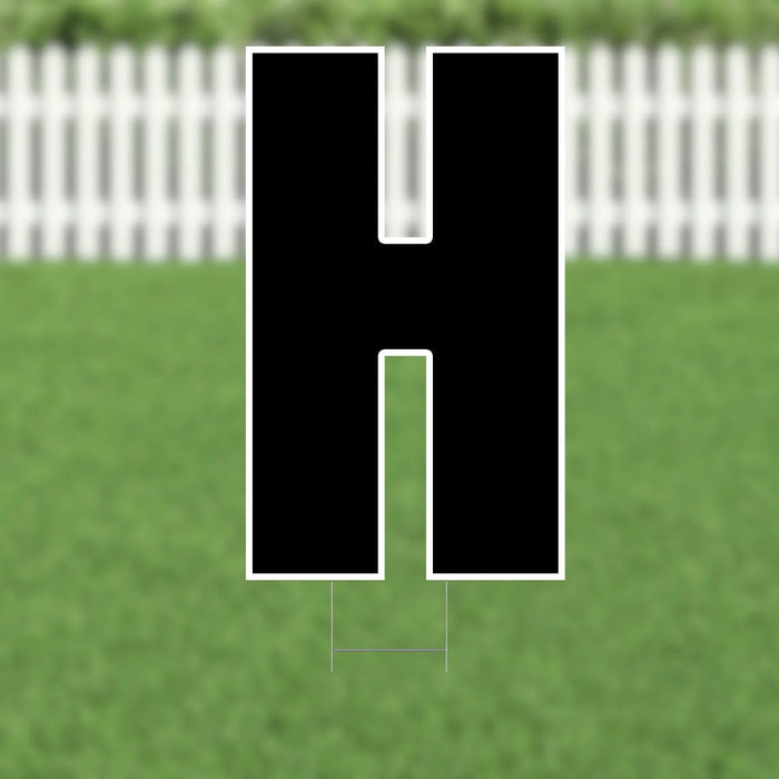 Yard Card Black Letter 21.5" | 1ct - Zurchers