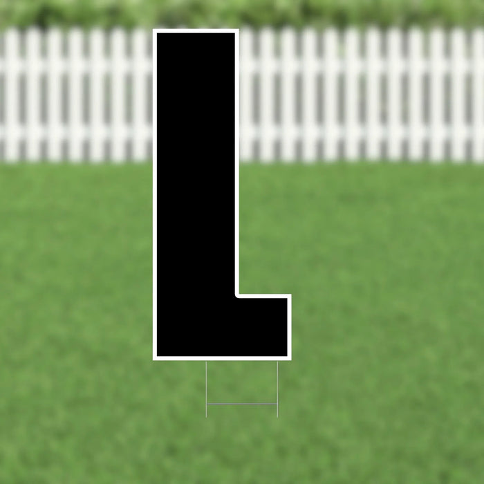 Yard Card Black Letter 21.5" | 1ct - Zurchers