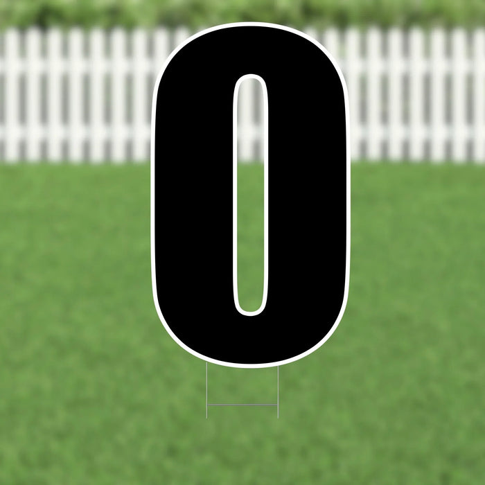 Yard Card Black Letter 21.5" | 1ct - Zurchers