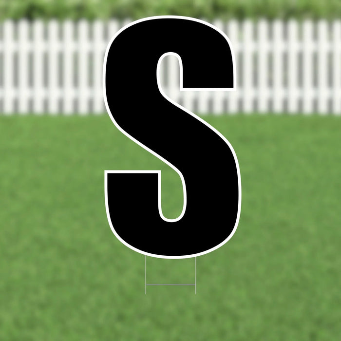 Yard Card Black Letter 21.5" | 1ct - Zurchers