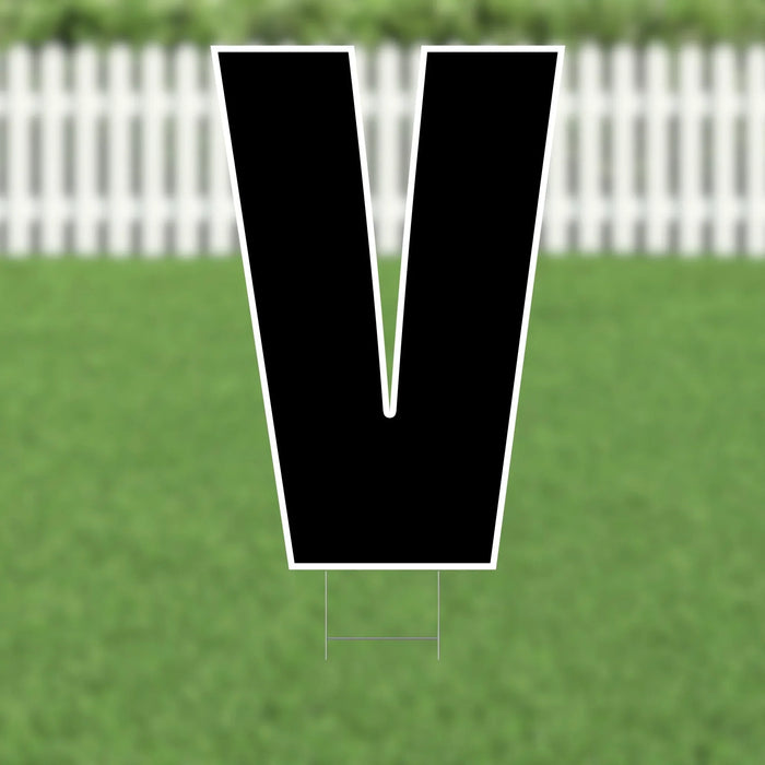 Yard Card Black Letter 21.5" | 1ct - Zurchers