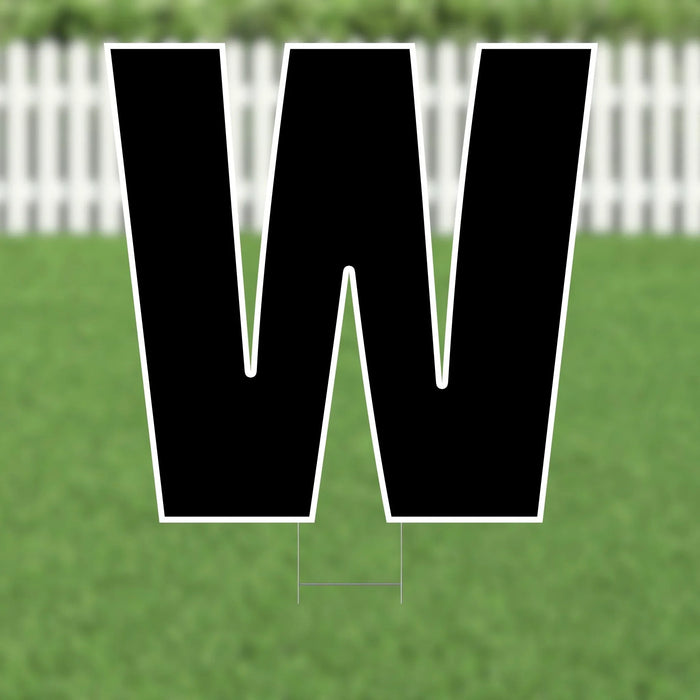 Yard Card Black Letter 21.5" | 1ct - Zurchers