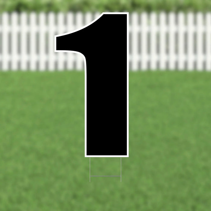 Yard Card Black Number/Symbol 21.5" | 1ct - Zurchers