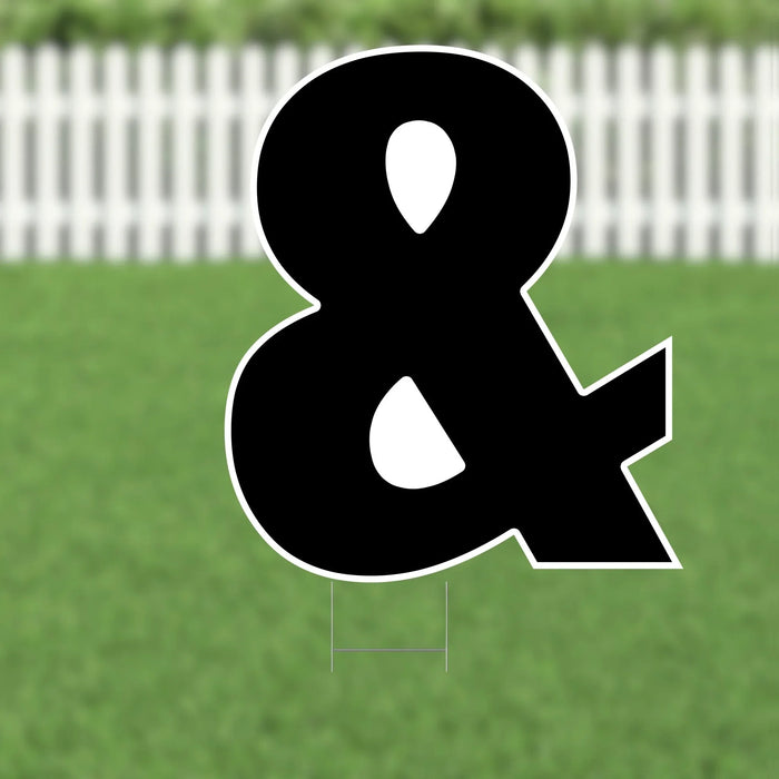 Yard Card Black Number/Symbol 21.5" | 1ct - Zurchers