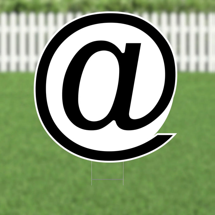 Yard Card Black Number/Symbol 21.5" | 1ct - Zurchers