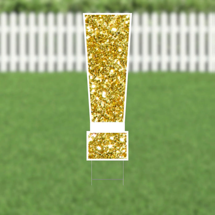 Yard Card Gold Number/Symbol 21.5" | 1ct - Zurchers