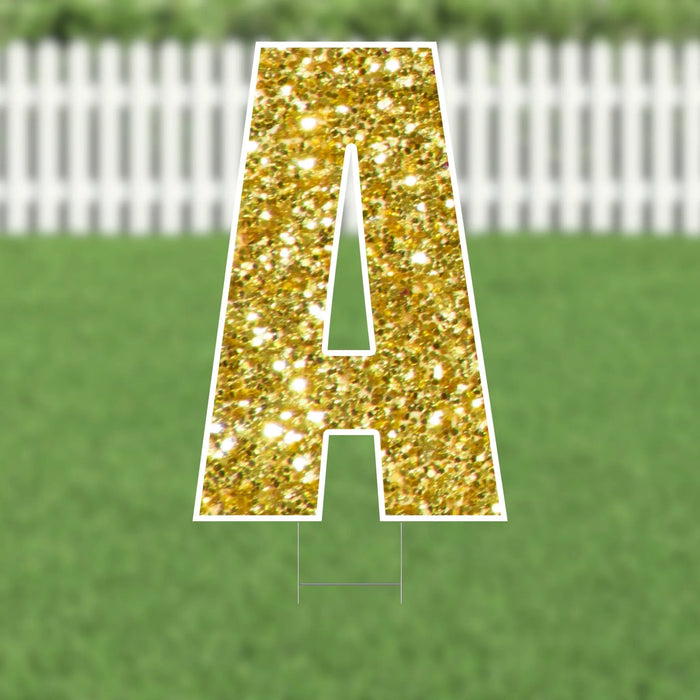 Yard Card Gold Letter 21.5" | 1ct - Zurchers