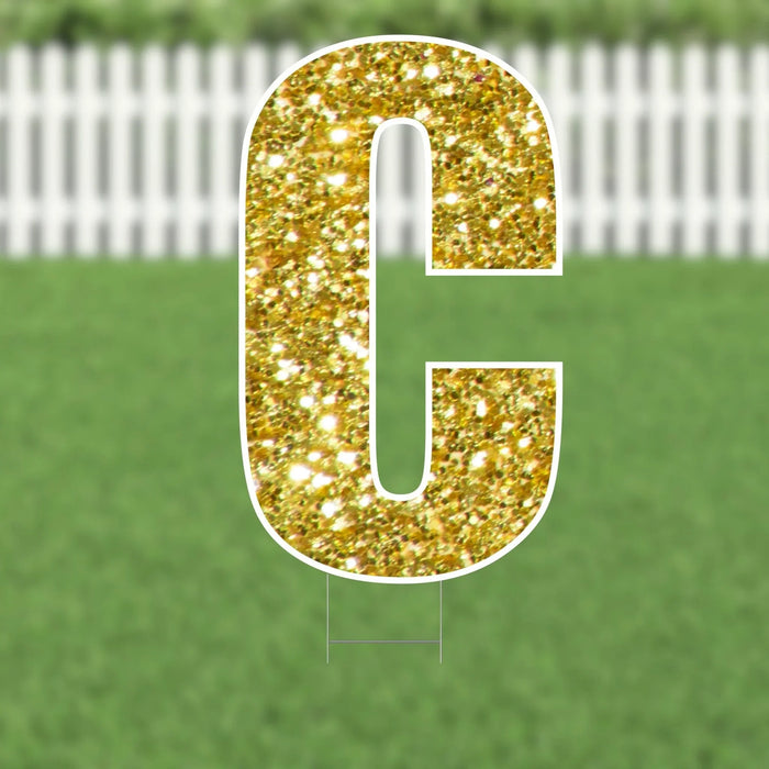 Yard Card Gold Letter 21.5" | 1ct - Zurchers