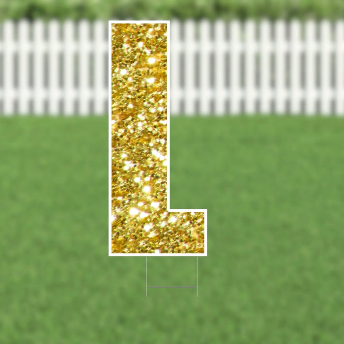 Yard Card Gold Letter 21.5" | 1ct - Zurchers