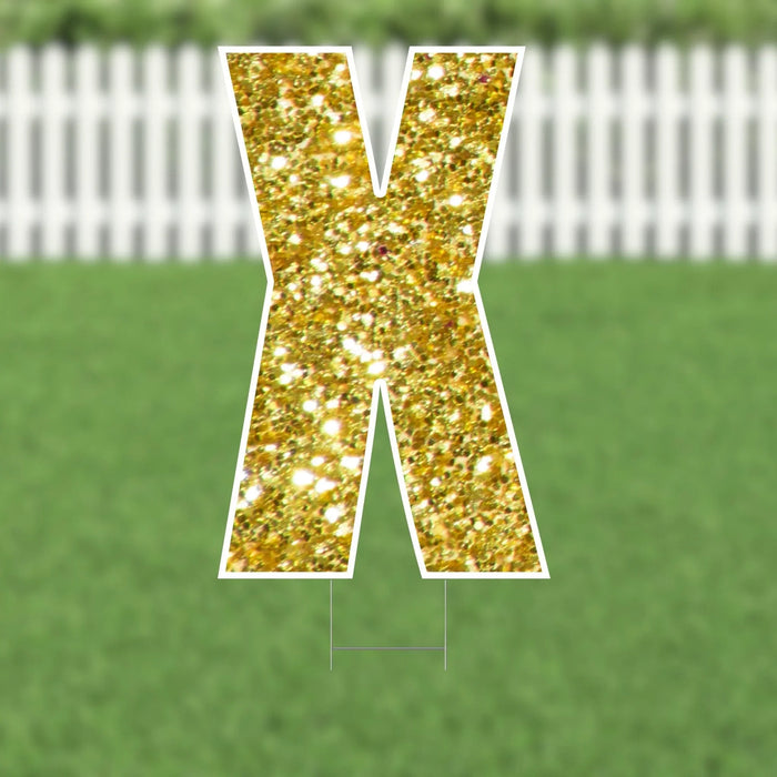 Yard Card Gold Letter 21.5" | 1ct - Zurchers