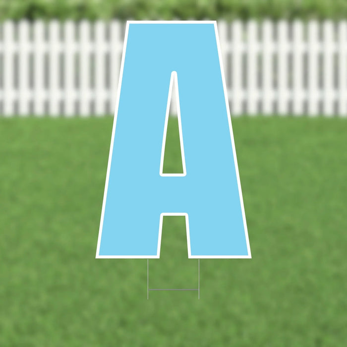 Yard Card Light Blue Letter 21.5" | 1ct - Zurchers