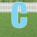 Yard Card Light Blue Letter 21.5" | 1ct - Zurchers