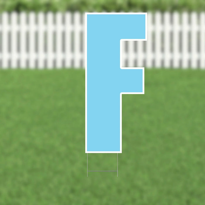Yard Card Light Blue Letter 21.5" | 1ct - Zurchers