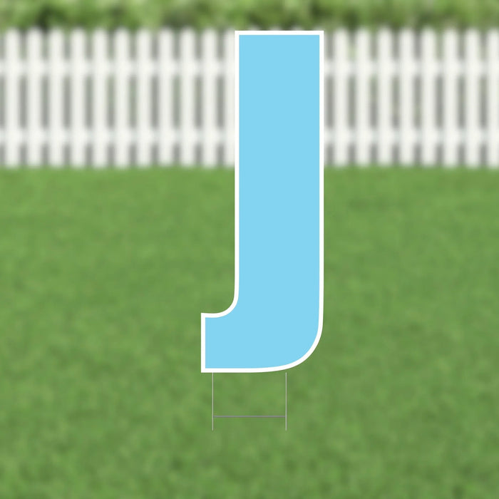Yard Card Light Blue Letter 21.5" | 1ct - Zurchers
