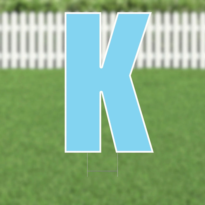 Yard Card Light Blue Letter 21.5" | 1ct - Zurchers
