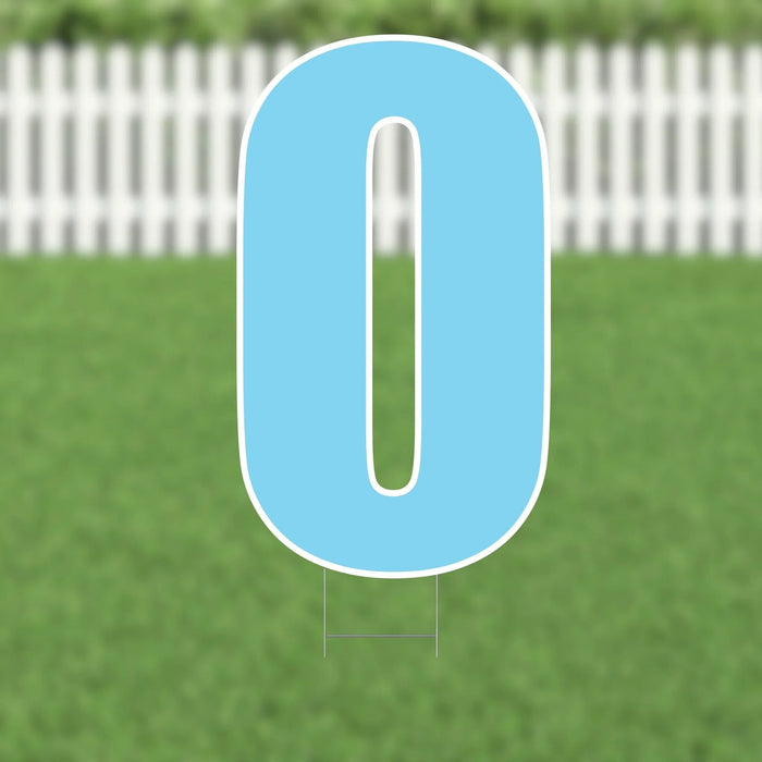 Yard Card Light Blue Letter 21.5" | 1ct - Zurchers