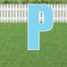 Yard Card Light Blue Letter 21.5" | 1ct - Zurchers