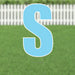 Yard Card Light Blue Letter 21.5" | 1ct - Zurchers
