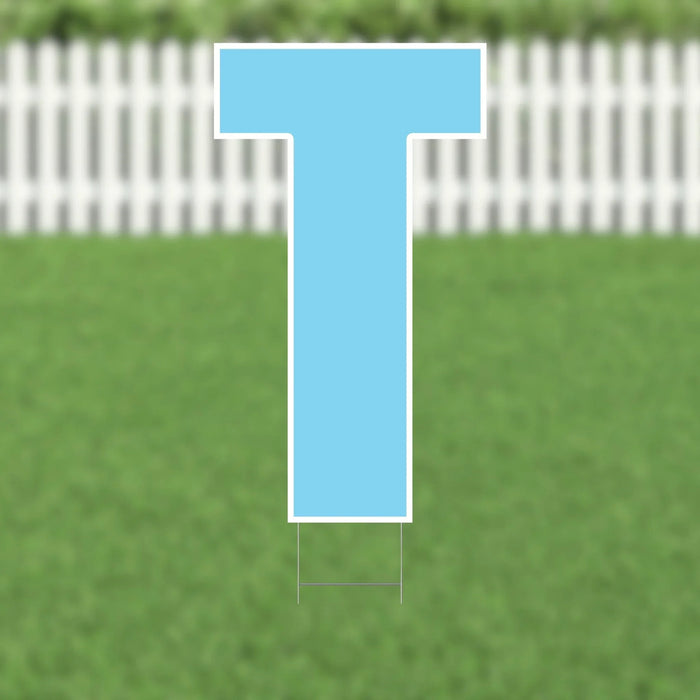 Yard Card Light Blue Letter 21.5" | 1ct - Zurchers