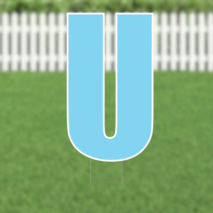 Yard Card Light Blue Letter 21.5" | 1ct - Zurchers