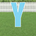 Yard Card Light Blue Letter 21.5" | 1ct - Zurchers