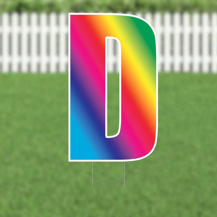 Yard Card Multi - Color Letter 21.5" | 1ct - Zurchers