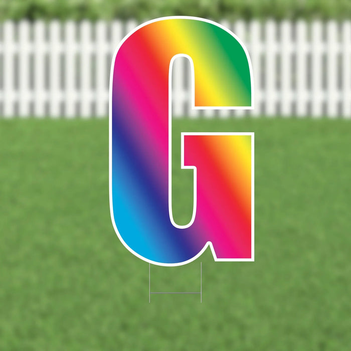 Yard Card Multi - Color Letter 21.5" | 1ct - Zurchers