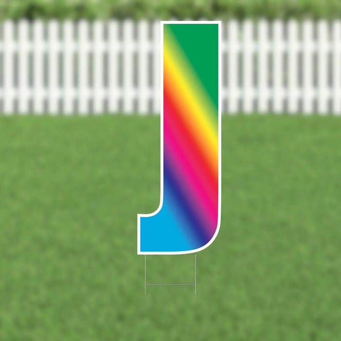 Yard Card Multi - Color Letter 21.5" | 1ct - Zurchers