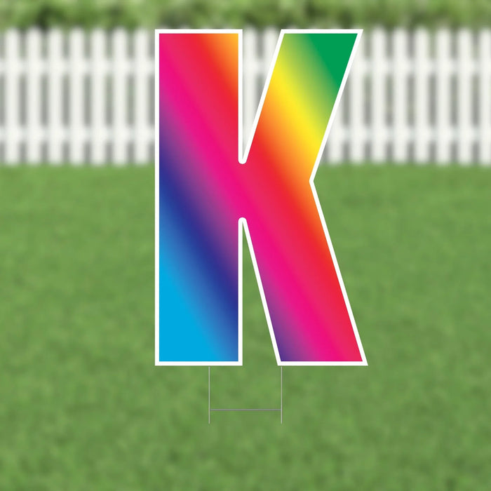 Yard Card Multi - Color Letter 21.5" | 1ct - Zurchers