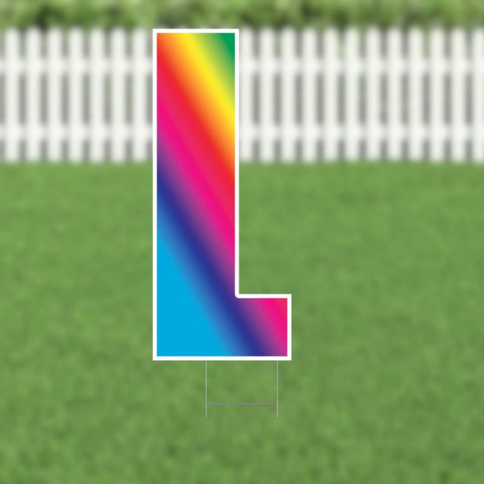 Yard Card Multi - Color Letter 21.5" | 1ct - Zurchers