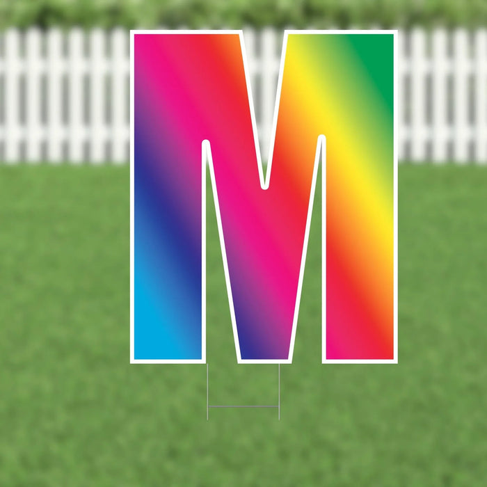 Yard Card Multi - Color Letter 21.5" | 1ct - Zurchers
