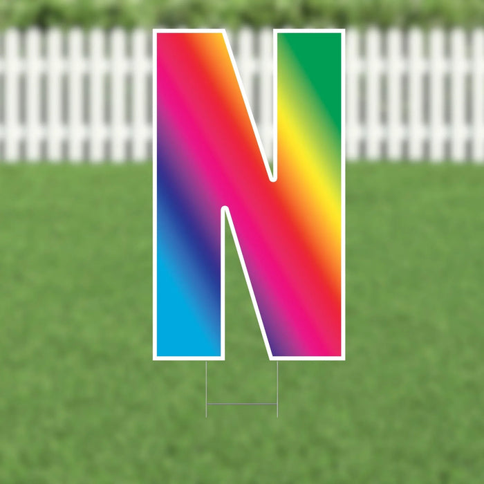 Yard Card Multi - Color Letter 21.5" | 1ct - Zurchers