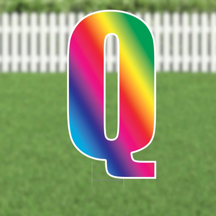 Yard Card Multi - Color Letter 21.5" | 1ct - Zurchers