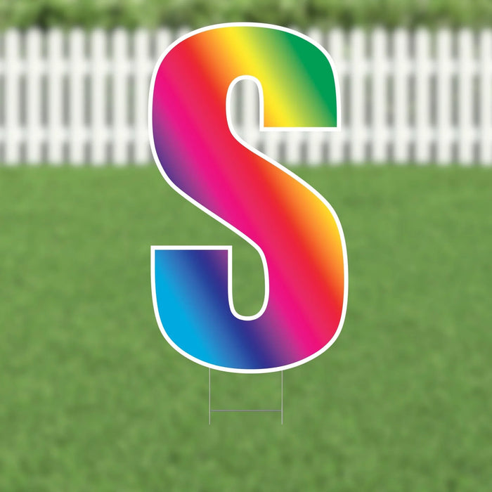 Yard Card Multi - Color Letter 21.5" | 1ct - Zurchers