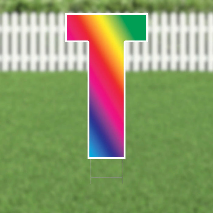 Yard Card Multi - Color Letter 21.5" | 1ct - Zurchers