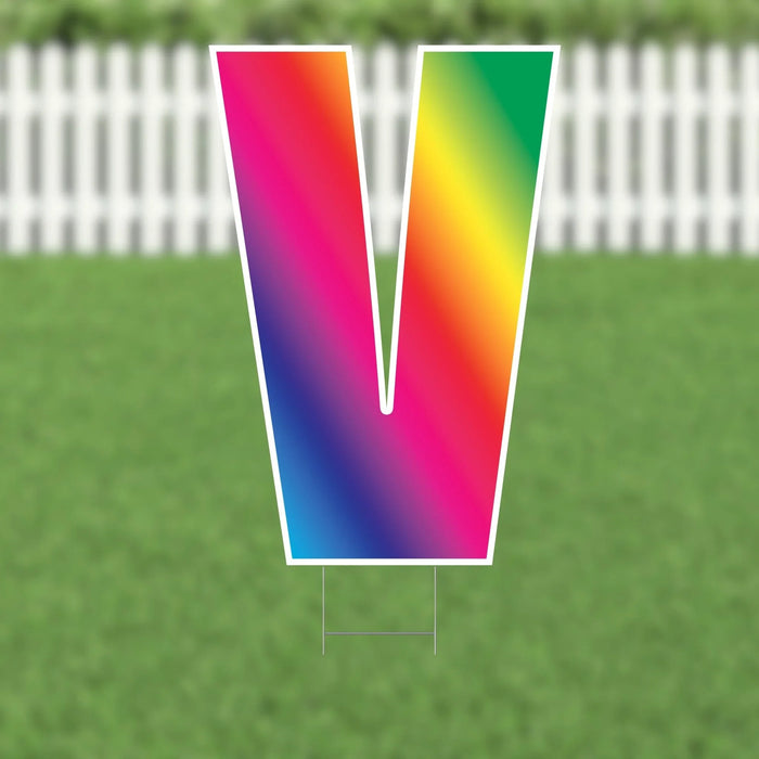 Yard Card Multi - Color Letter 21.5" | 1ct - Zurchers