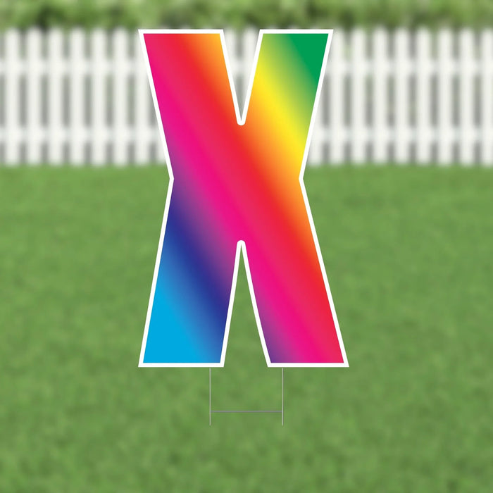 Yard Card Multi - Color Letter 21.5" | 1ct - Zurchers