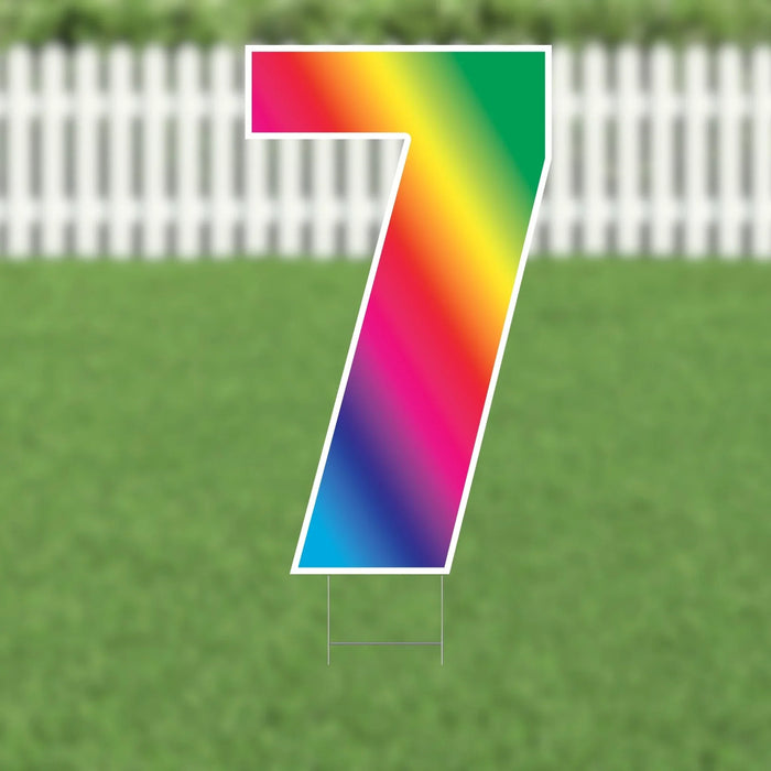 Yard Card Multi - color Number/Symbol 21.5" | 1ct - Zurchers