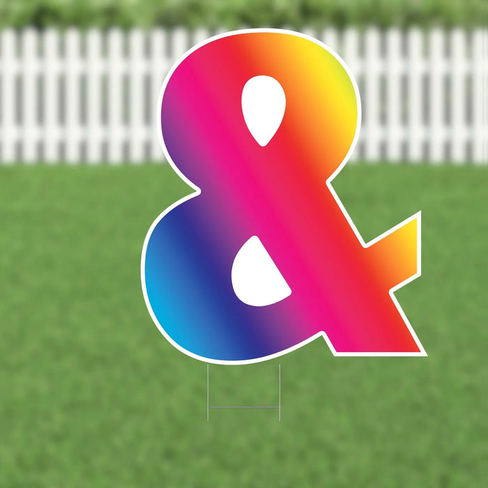 Yard Card Multi - color Number/Symbol 21.5" | 1ct - Zurchers