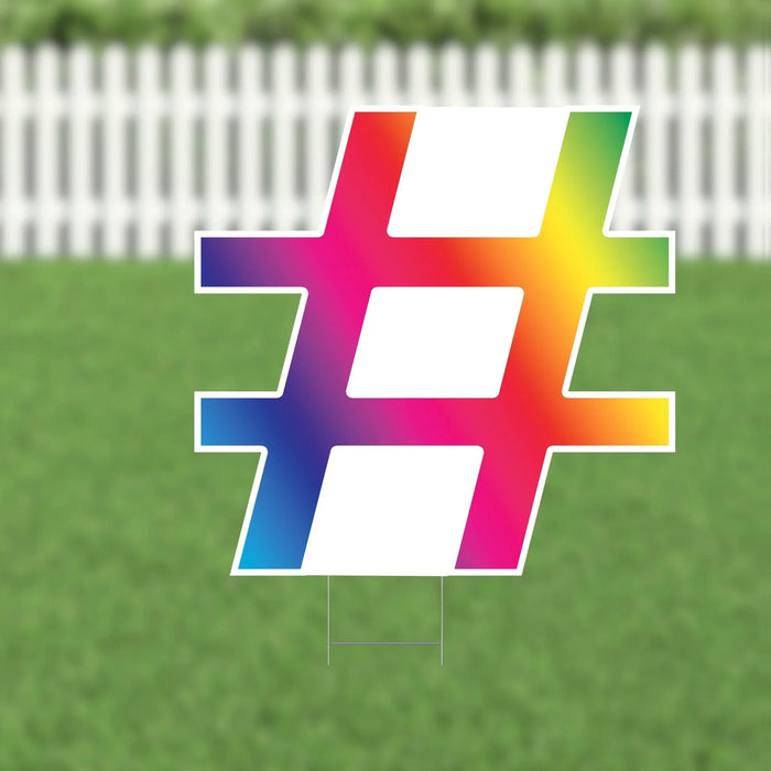 Yard Card Multi - color Number/Symbol 21.5" | 1ct - Zurchers