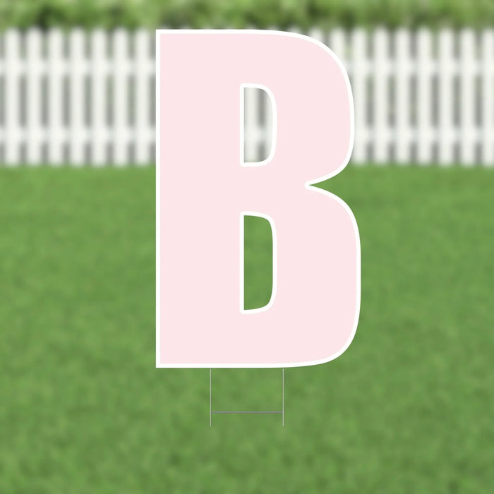 Yard Card Pink Letter 21.5" | 1ct - Zurchers